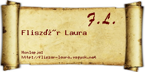 Fliszár Laura névjegykártya